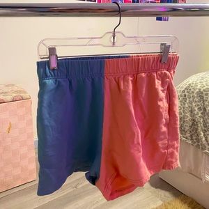 multi colored shorts